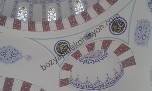 Diyarbakır Camii İçi Nakkaş İşleri - Kubbe Nakışı