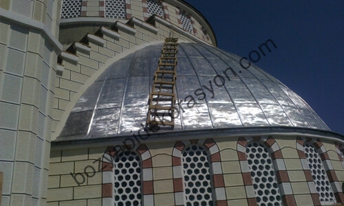 Tekirdağ Cami Kubbesi Alüminyum Kaplama Çeşitleri